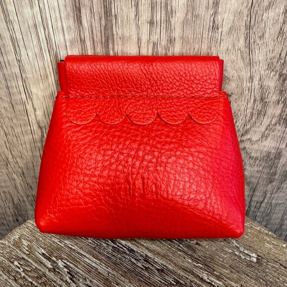 Portland Leather Goods Accessories - Portland Leather Penny Pouch POPPY RED Penny Pouch FAST SHIP Coin Purse
